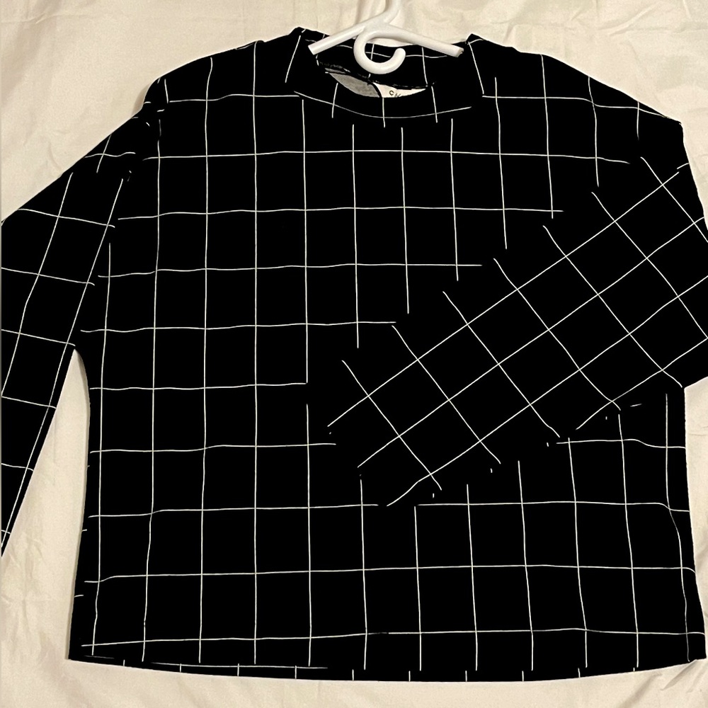 Black and white, size:Large, cotton